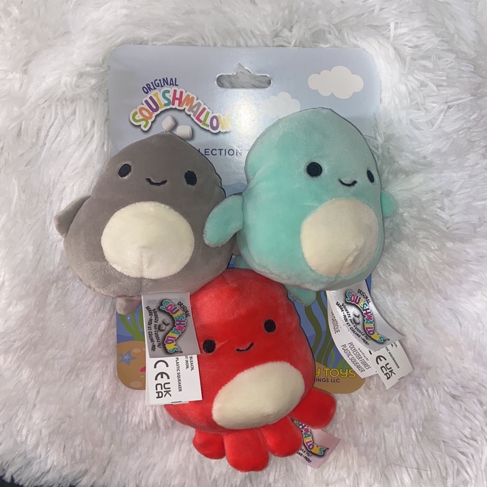Squishmallow dog toys